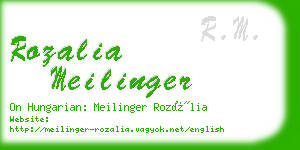 rozalia meilinger business card